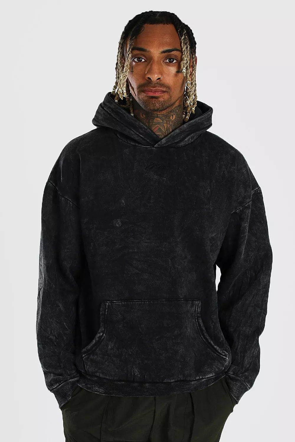 Acid wash hoodie online